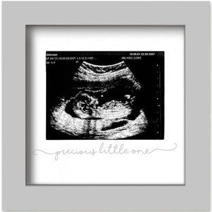Baby Sonogram Picture Frame - Pregnancy Announcement Photo Frames(Cloud Gray)